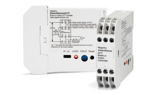 SmartSense(IoT) industrial clutch & brake controller. Solid-state power supply and control designed for 24 VDC systems.